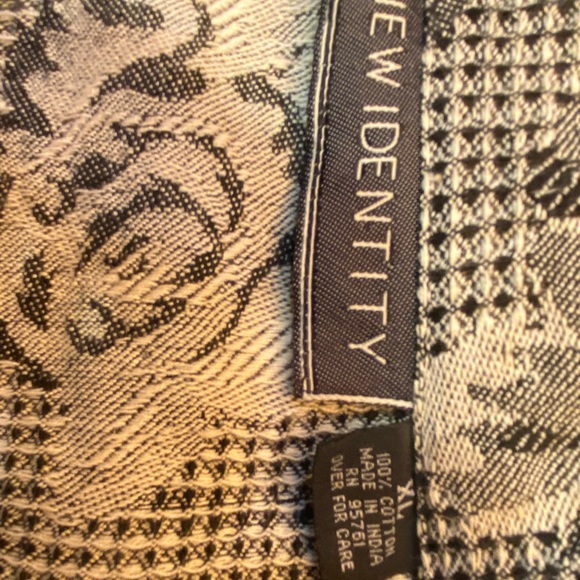 NEW IDENTITY Rose and Houndstoothish Print One Button Blazer - Picture 16 of 16